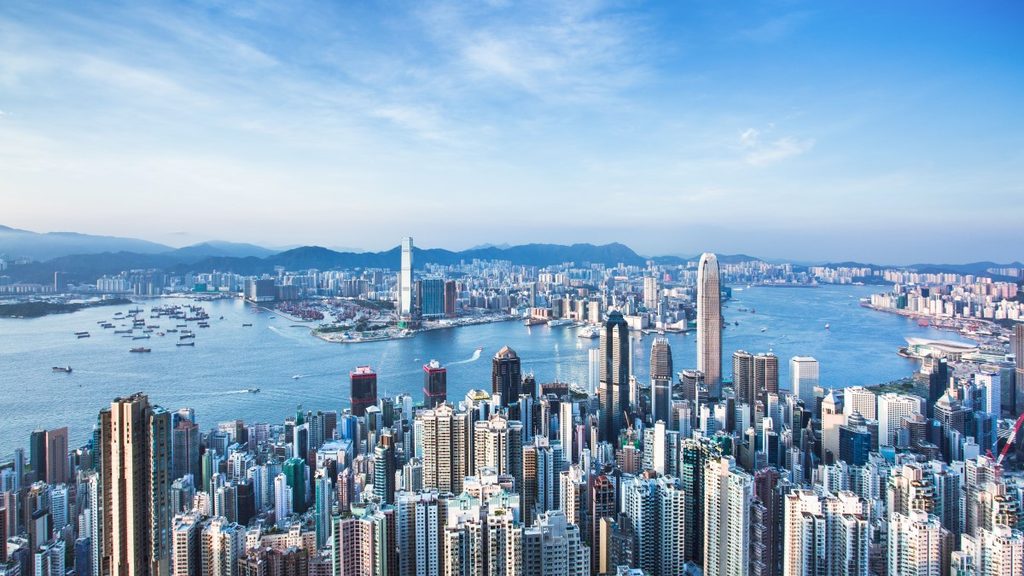 skyline of Hong Kong