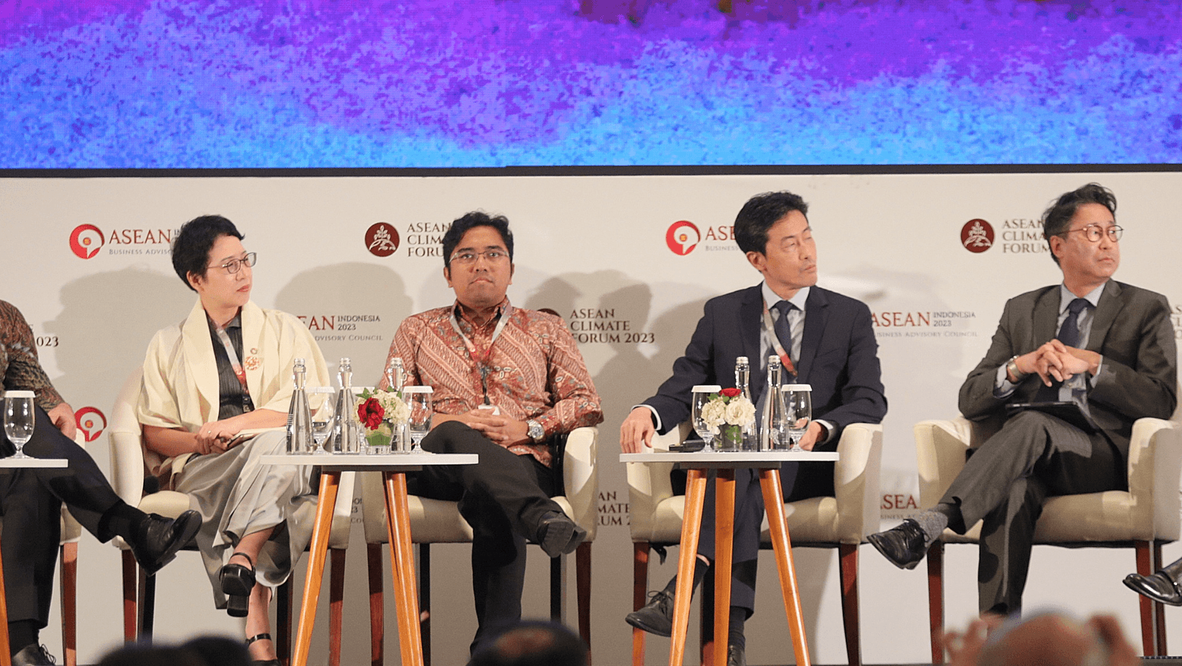 A panel discussion at the ASEAN Climate Forum 2023