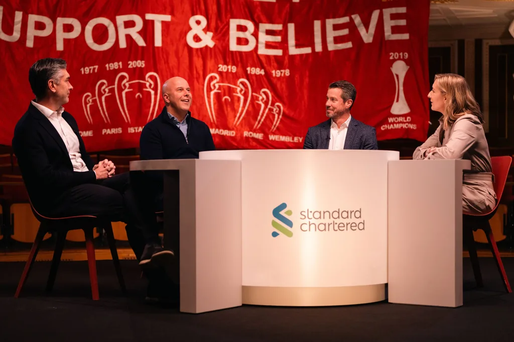 iverpool Football Club Head Coach Arne Slot, CEO Billy Hogan and Sporting Director Richard Hughes.