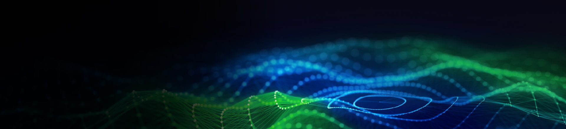 green and blue vector wave image