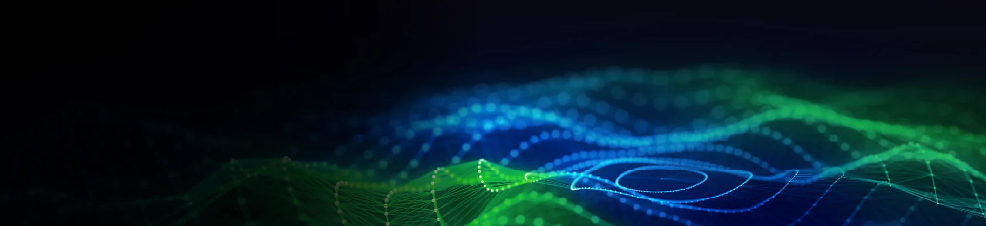 green and blue vector wave image