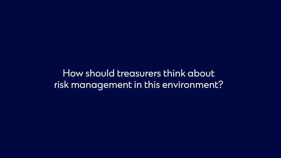 what should treasurers think about risk management in this environment?