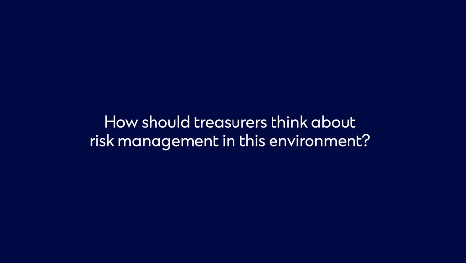 what should treasurers think about risk management in this environment?