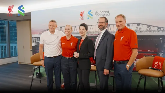 A photo of people enjoying the 2026 LFC summer tour with Standard Chartered.