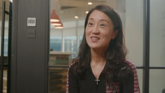 A person smiling