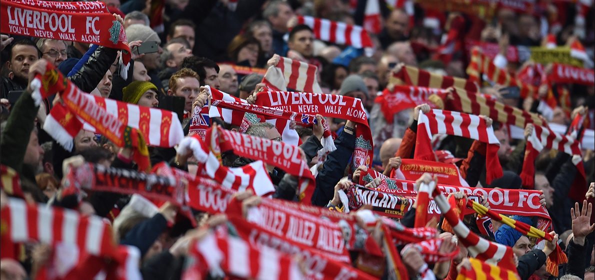 Liverpool FC match day crowd scene