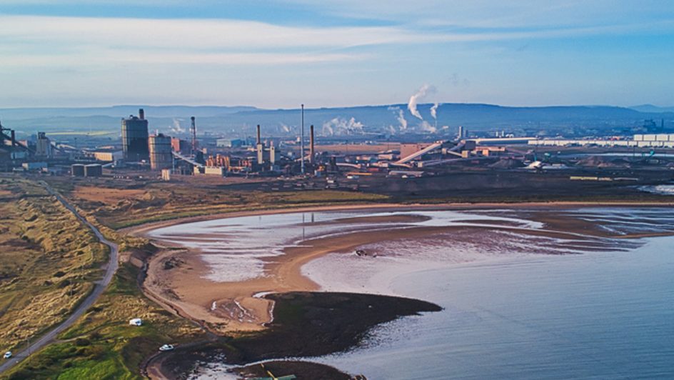 A view over the coast at Teesside.