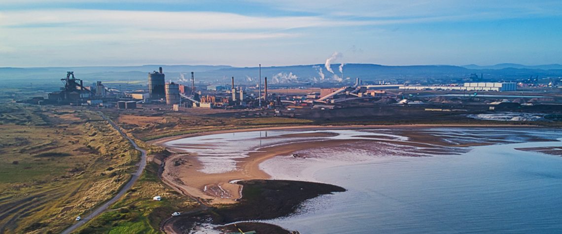 A view over the coast at Teesside.