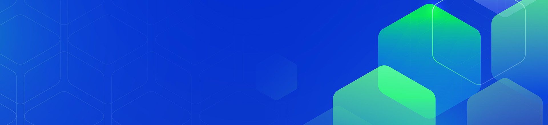 abstract digital hexagons