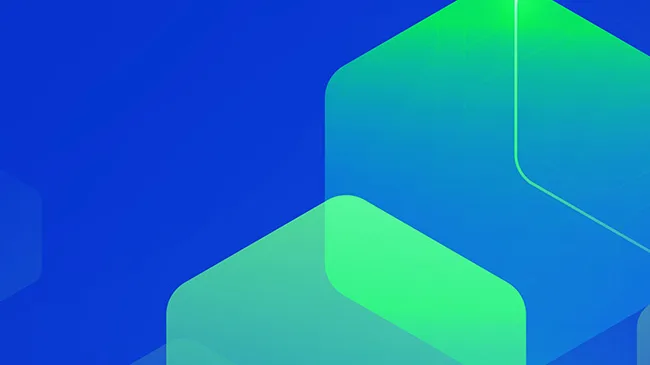 abstract digital hexagons