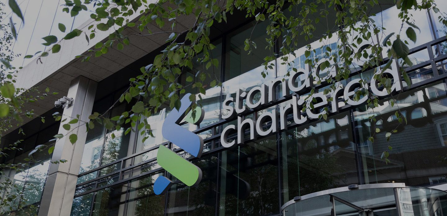 The front of Standard Chartered's London office.