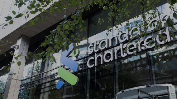 The front of Standard Chartered's London office.