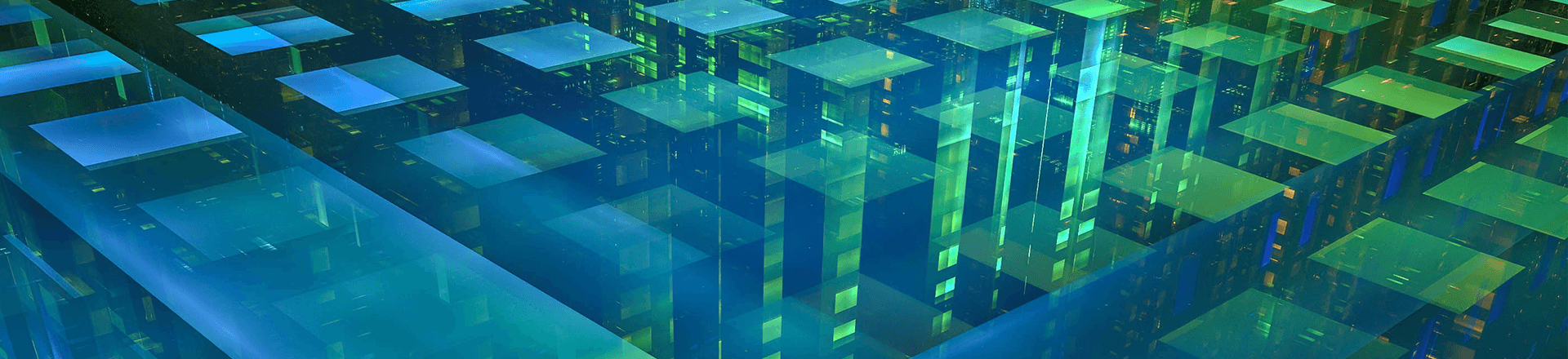 Abstract blocks symbolise the interoperability of tokenised assets.