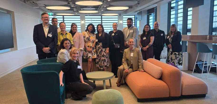 A group of employee in UK office