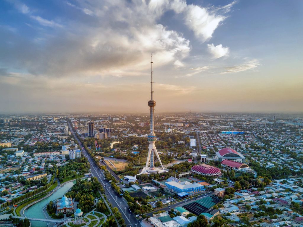 Tashkent, Uzbekistan's capital, seen from the air. SMEs have a central role to play in economic growth in the country.