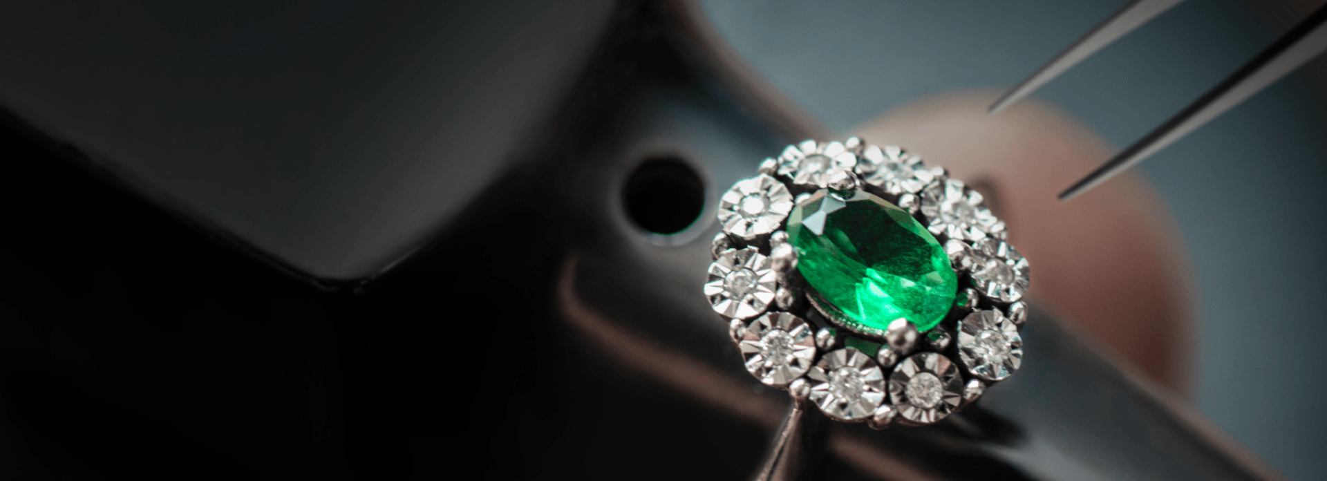 a closeup shot of gemstones
