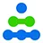 A bold green and blue icon for Ventures, with a series of connected dots representing our focus on partnership.