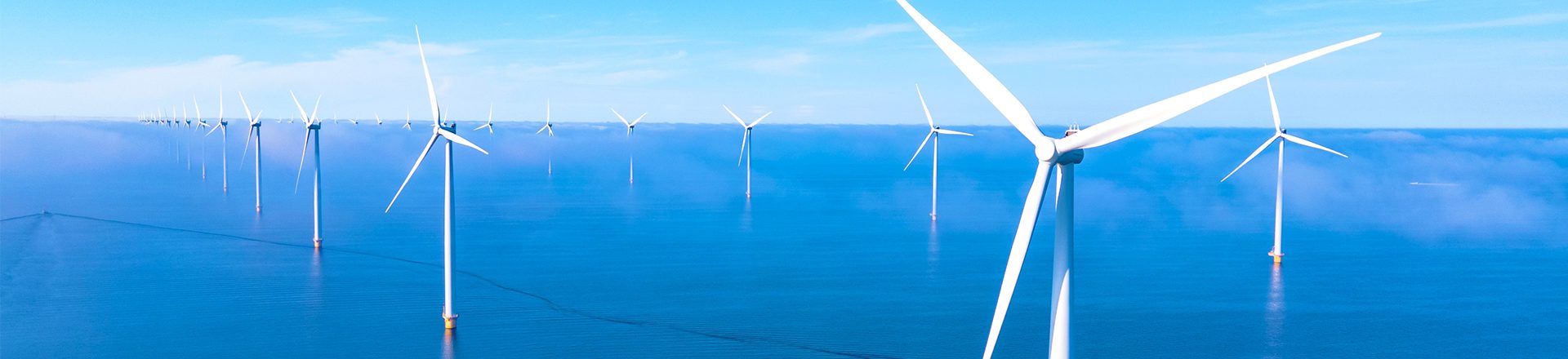 wind turbines located in sea
