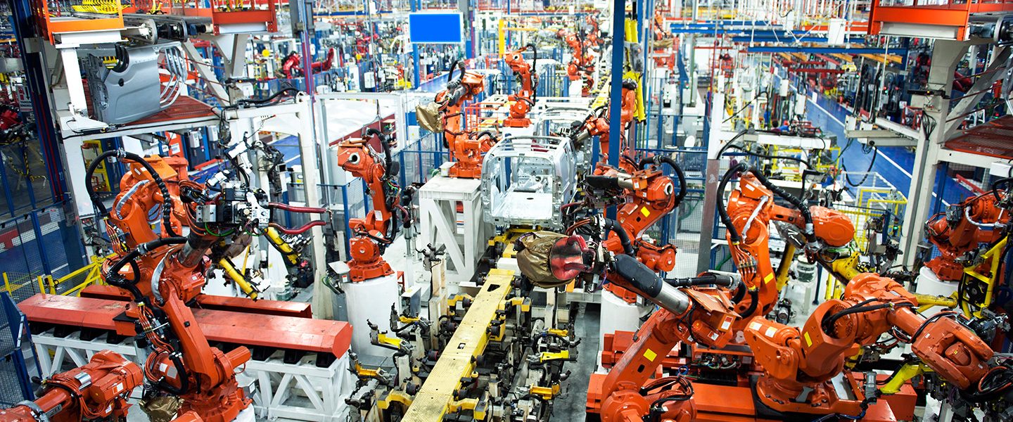 Image of a factory filled with machines