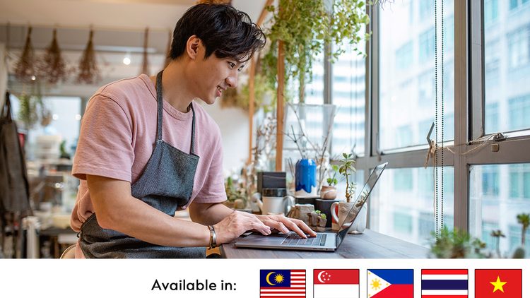 man using laptop