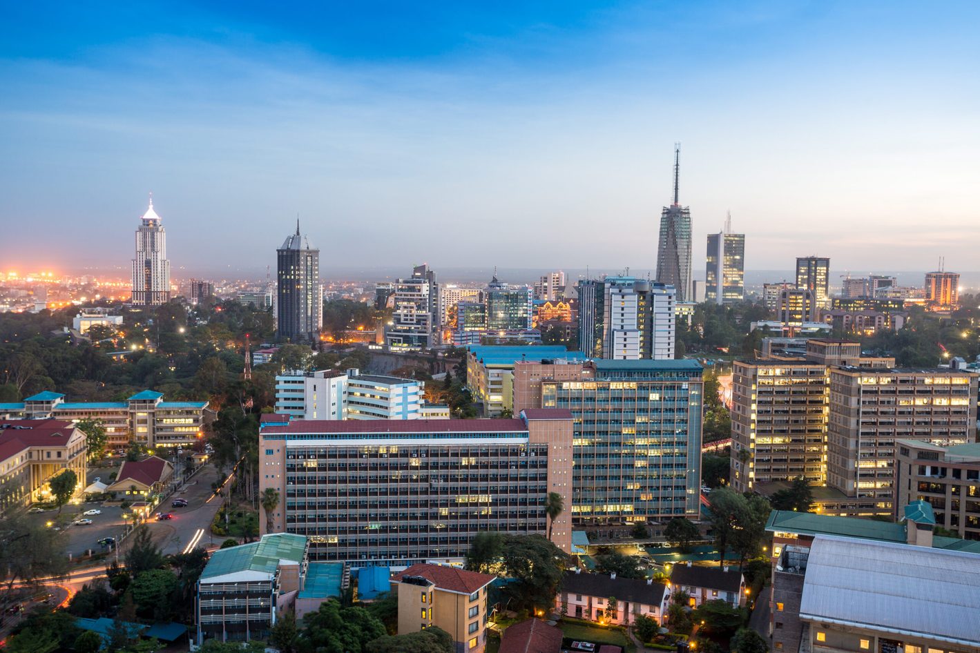 City view of Kenya in East Africa