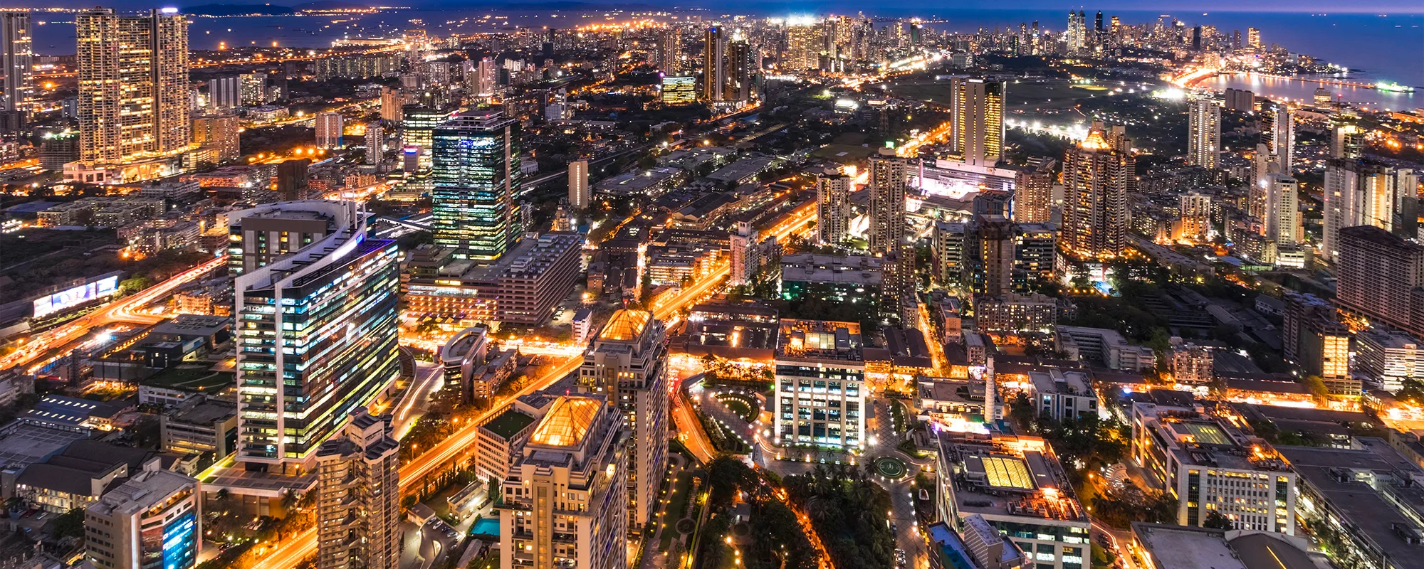 Mumbai city at night