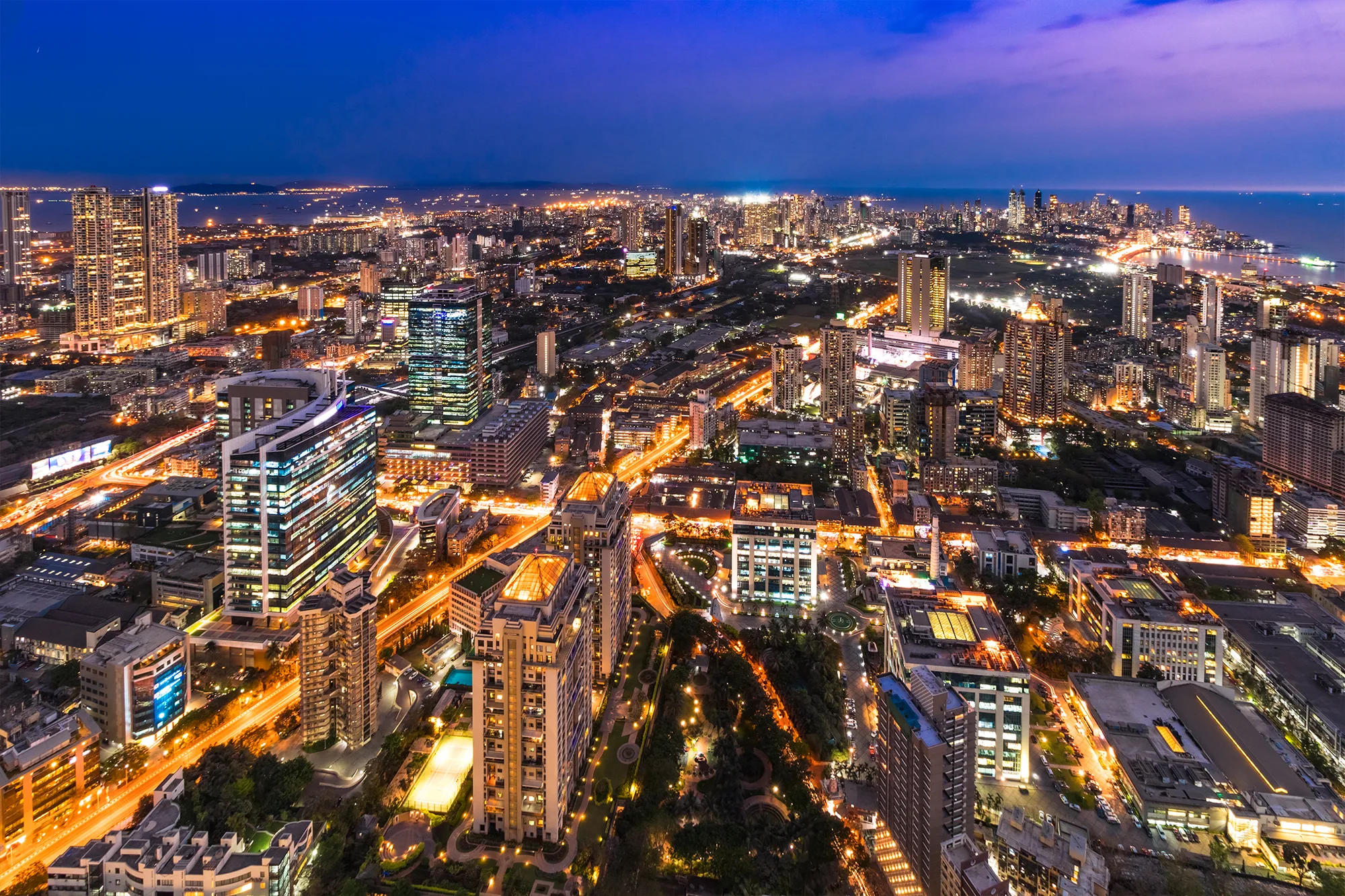 Mumbai city at night
