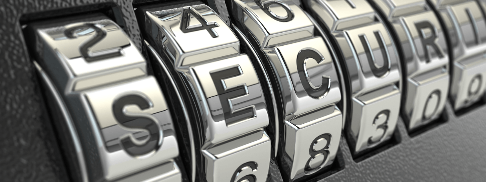 Close up combination lock
