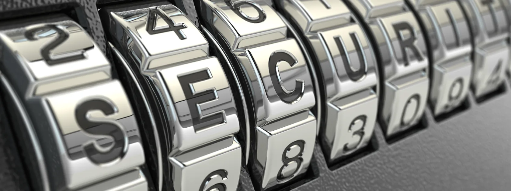 Close up combination lock