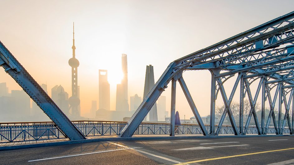 view of China skyline