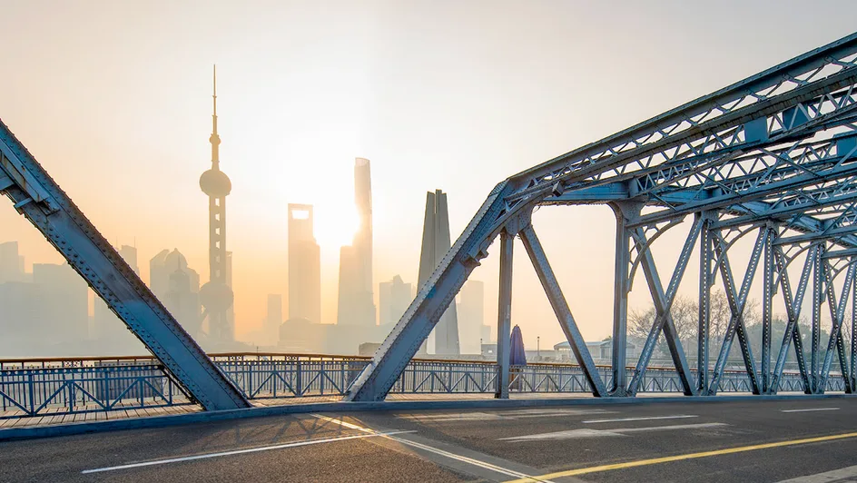 view of China skyline