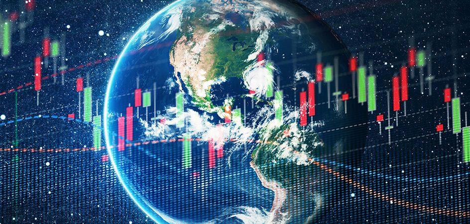 Graph overlay on globe