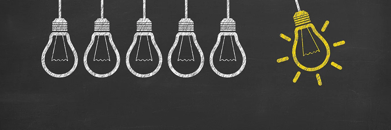 Image of four lightbulbs