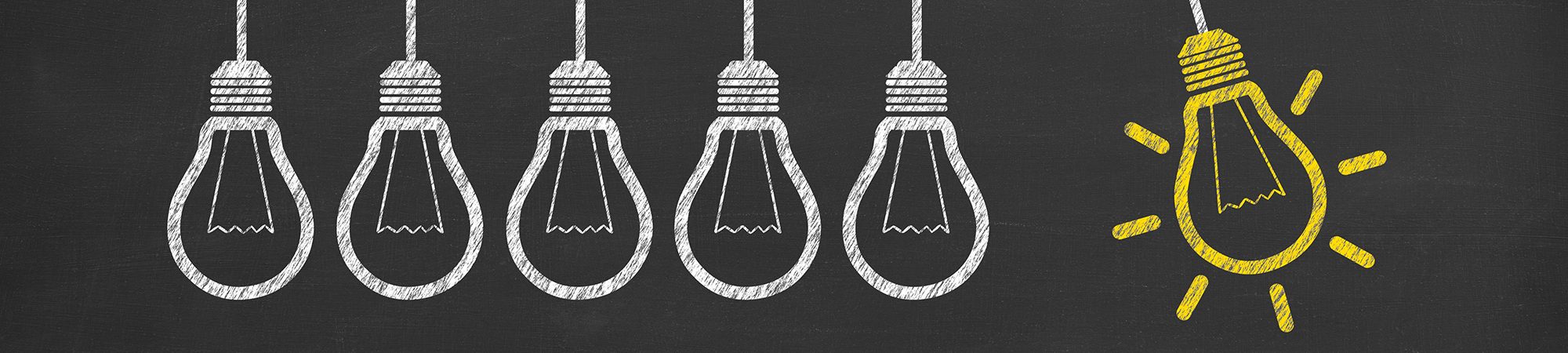 Image of four lightbulbs