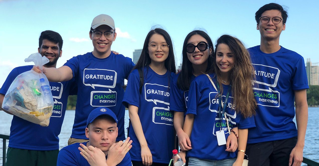 People doing CSR activities