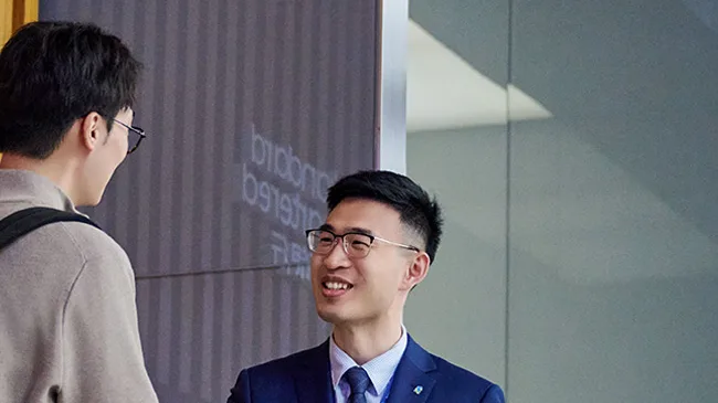 Colleague speaking 