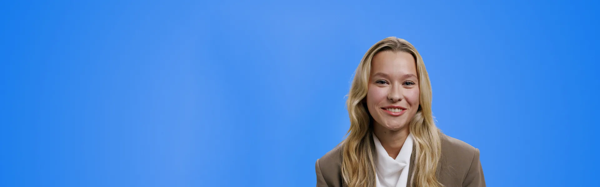 A person smiling 