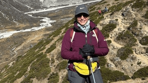 Debashrita in the mountains