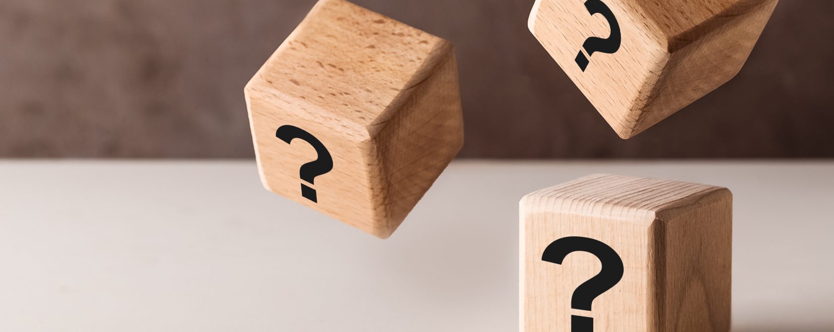 Dice with question mark