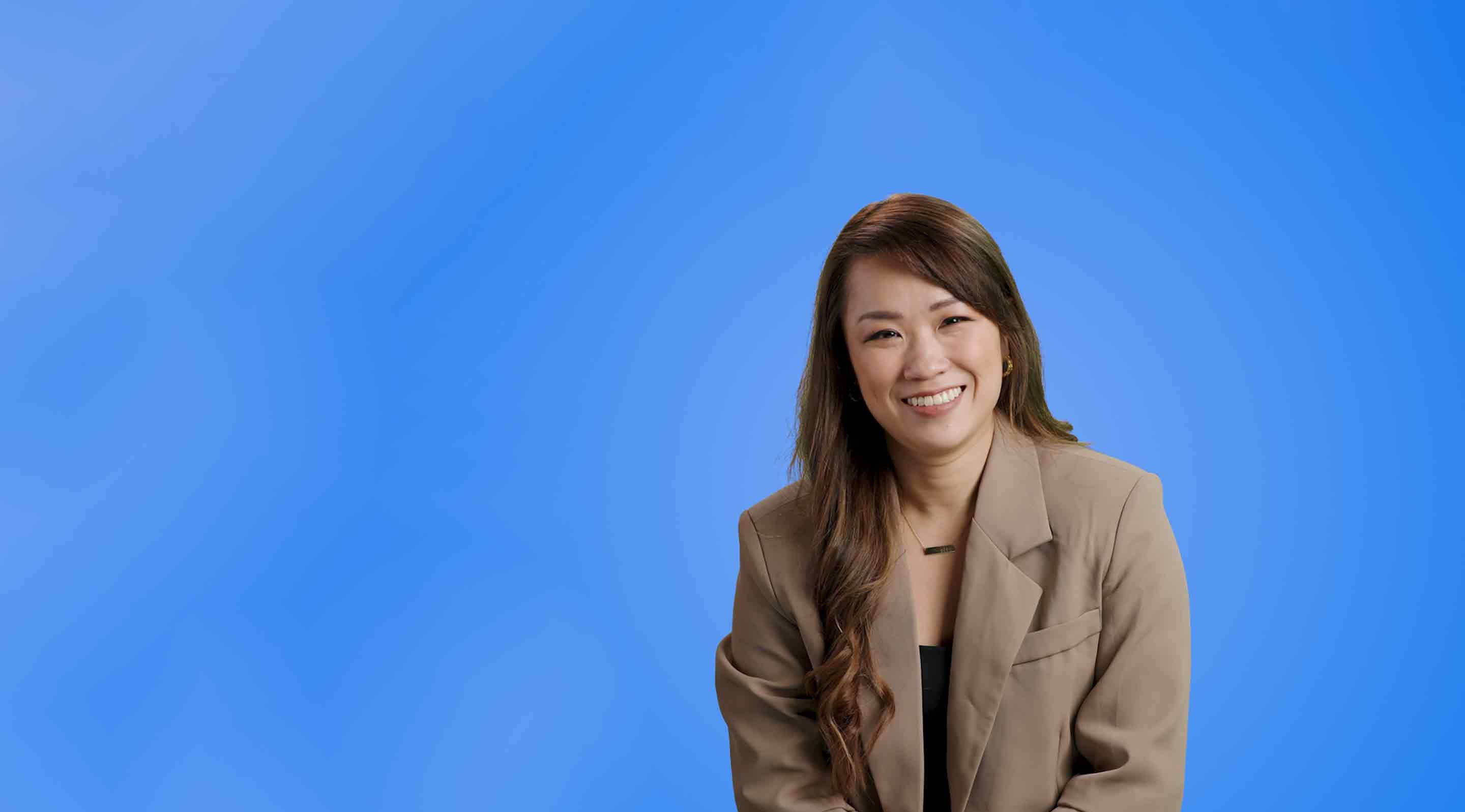 Women smiling