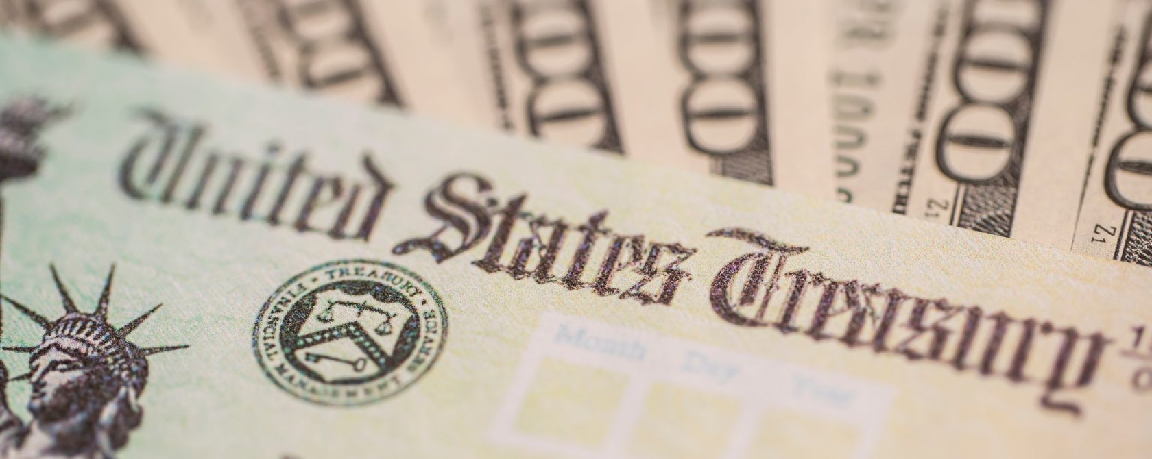 Close up of a dollar bill