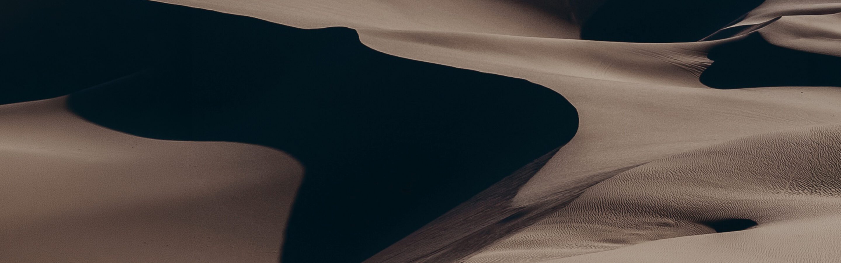 An aerial view of sand dunes