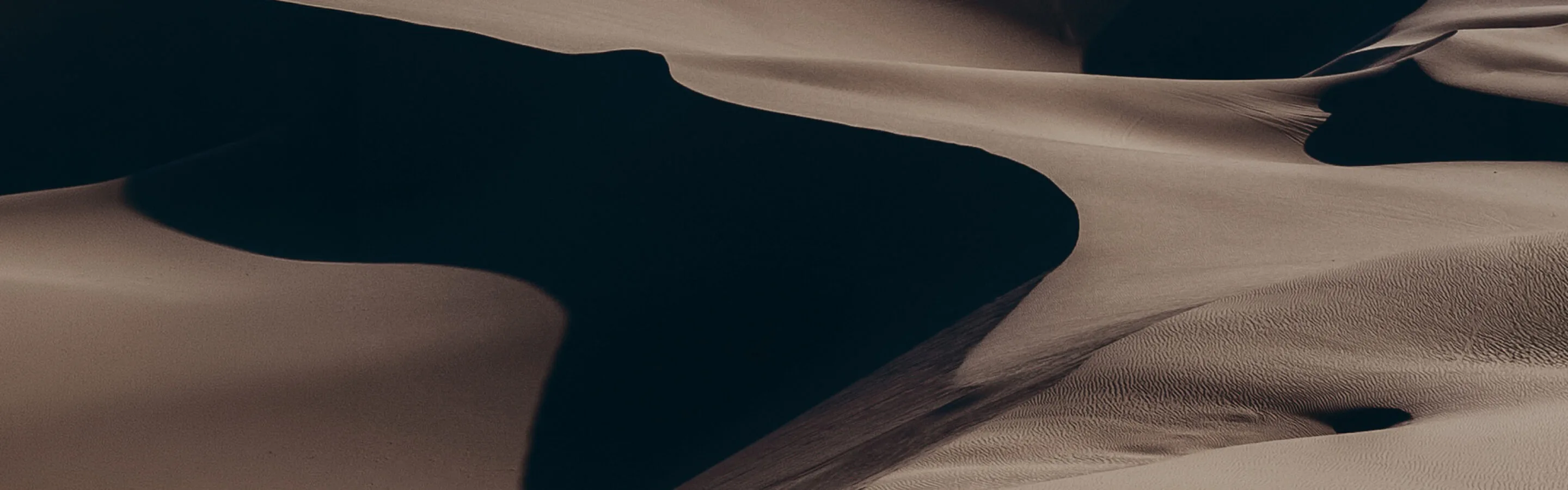An aerial view of sand dunes