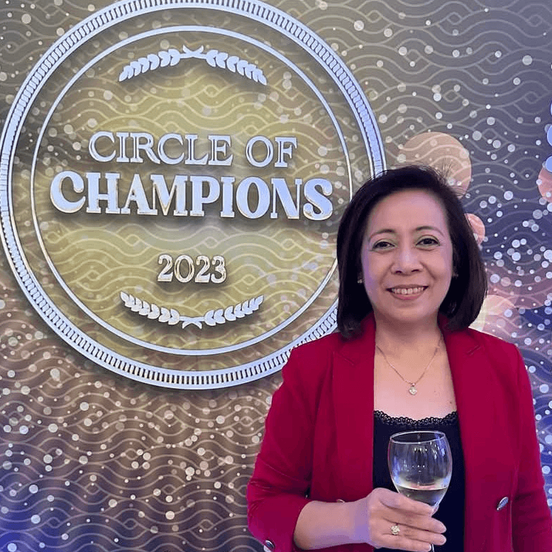 A portrait of Jane at an awards ceremony.