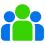 icon of 3 figures