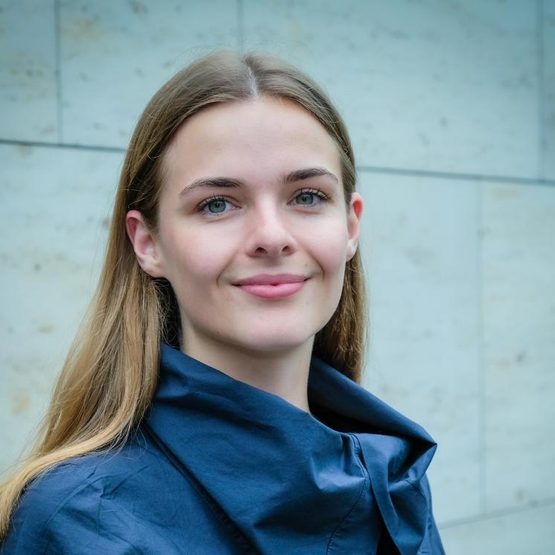 A smiling woman