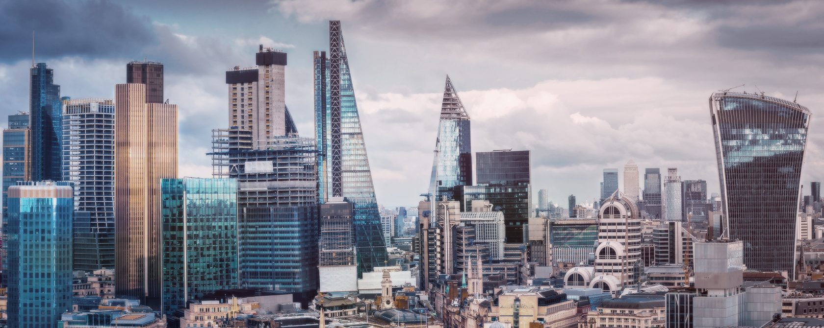 Cityscape on a cloudy day