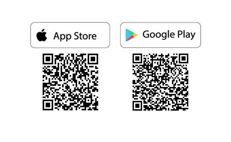 Global Private Bank App Store QR codes