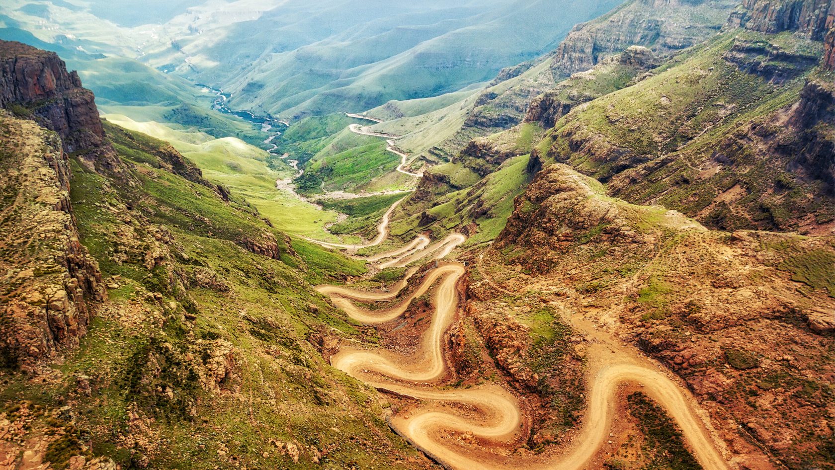 Aerial landscape view