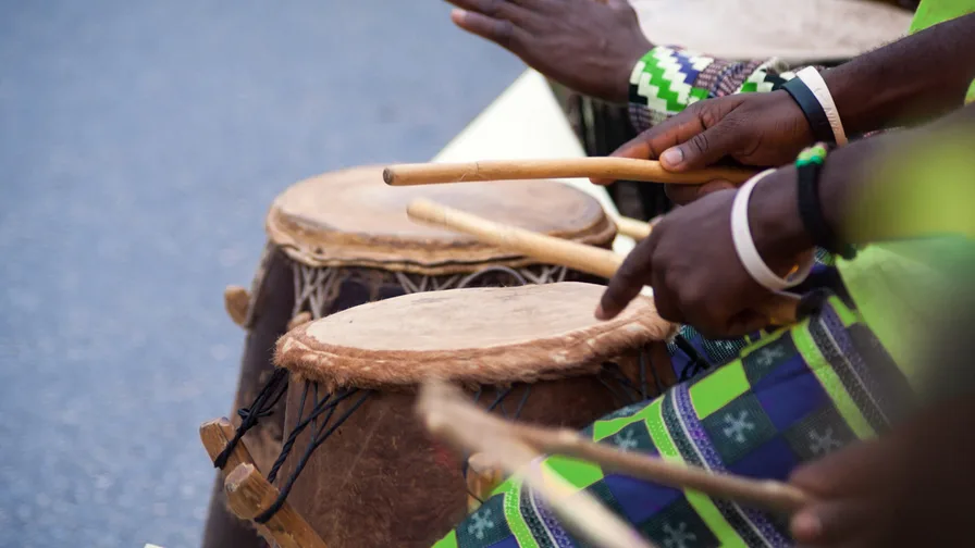 People playing drums